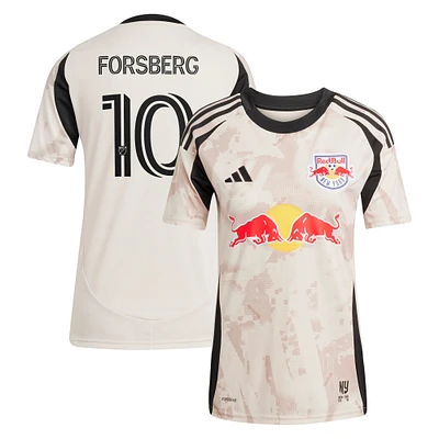Maillot réplique adidas Emil Forsberg Tan New York Red Bulls 2025 Stone Kit pour femme