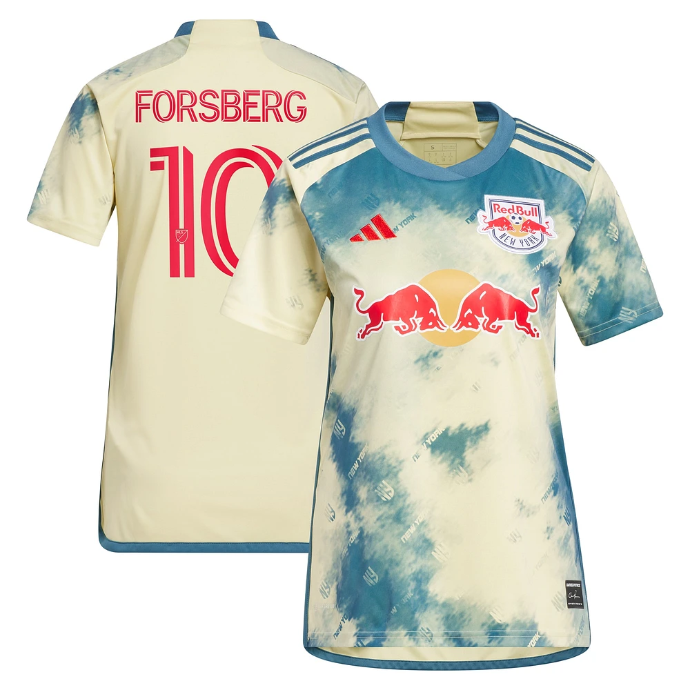 Maillot adidas pour femme Emil Forsberg jaune New York Red Bulls 2024 Daniel Patrick Kit Replica Player