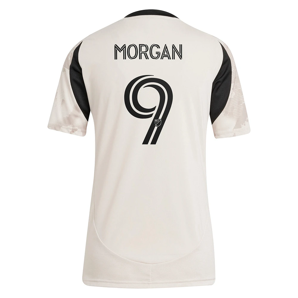 Women's adidas Lewis Morgan Tan New York Red Bulls 2025 Stone Kit Replica Player Jersey