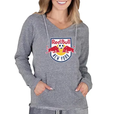 New York Red Bulls Concepts Sport Women's Mainstream Terry Pullover Hoodie - Gray