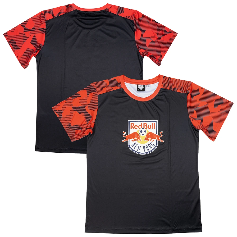Youth Sport Design Sweden  Black New York Red Bulls Starting Lineup Home T-Shirt
