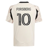 Youth adidas Emil Forsberg Tan New York Red Bulls 2025 Stone Kit Replica Player Jersey