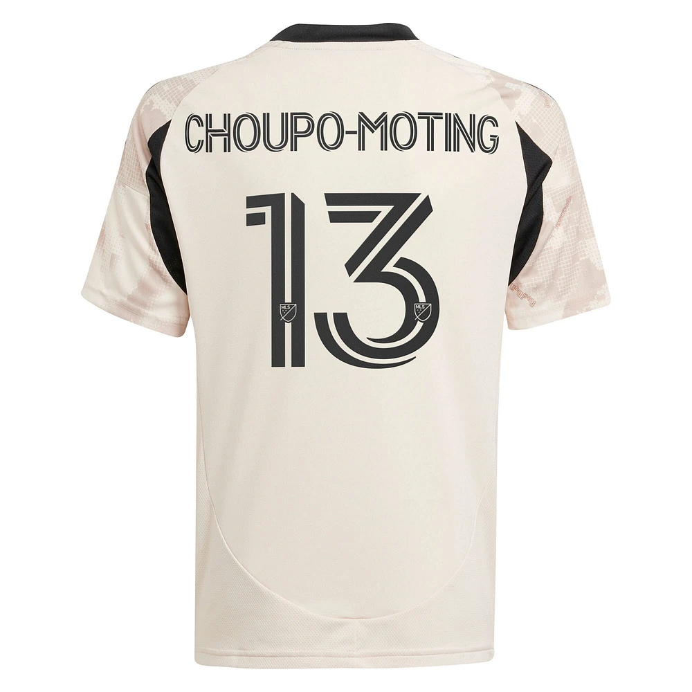 Youth adidas Eric Maxim Choupo-Moting Tan New York Red Bulls 2025 Stone Kit Replica Player Jersey