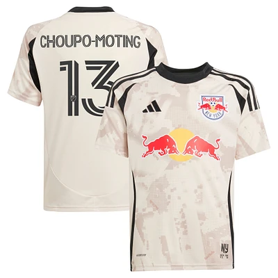 Youth adidas Eric Maxim Choupo-Moting Tan New York Red Bulls 2025 Stone Kit Replica Player Jersey