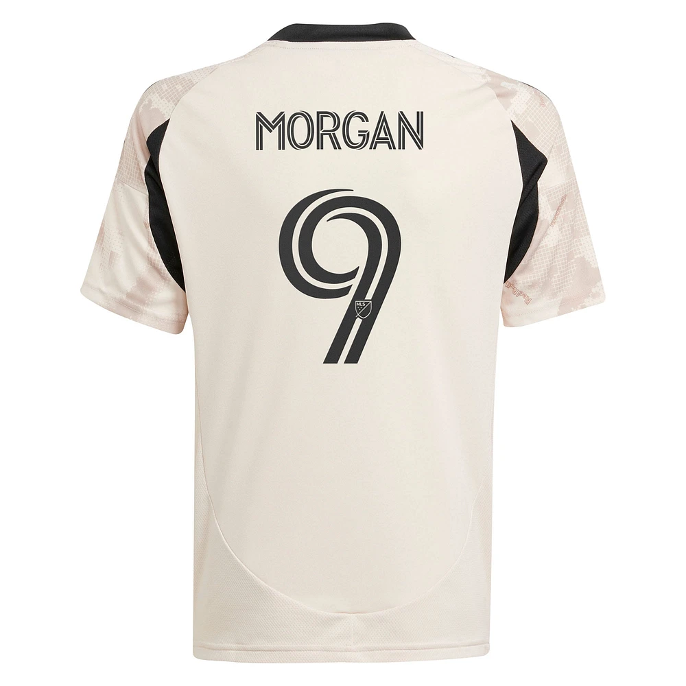 Youth adidas Lewis Morgan Tan New York Red Bulls 2025 Stone Kit Replica Player Jersey