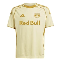 Haut d'avant-match adidas Tan New York Red Bulls 2025 One Planet pour jeunes