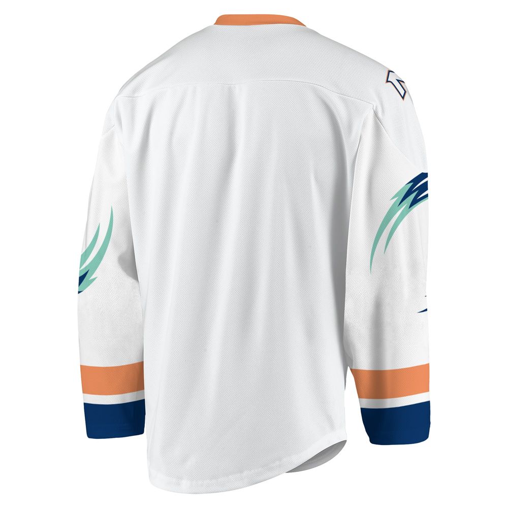 Men's White/Navy New York Riptide Replica Jersey