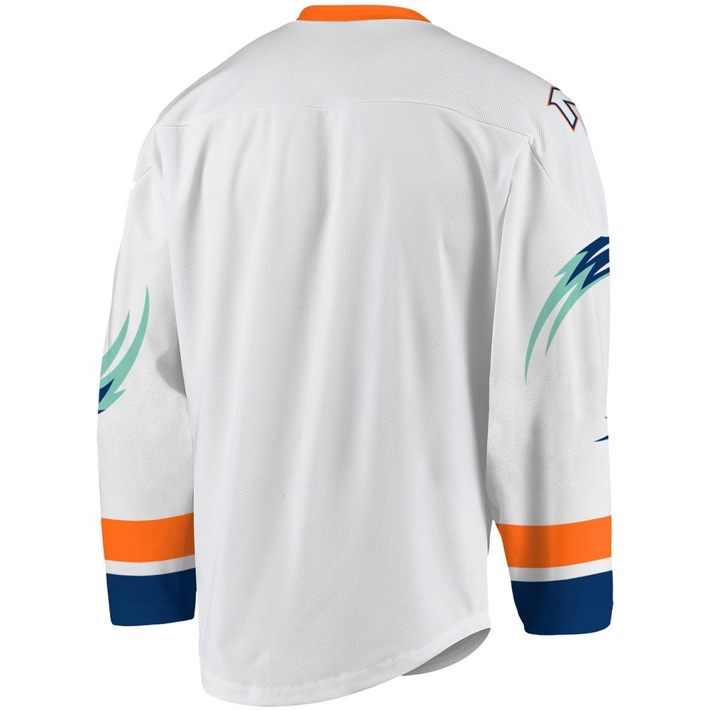 Youth White/Navy New York Riptide Replica Jersey