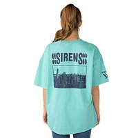 Unisex  Teal New York Sirens Boxy T-Shirt