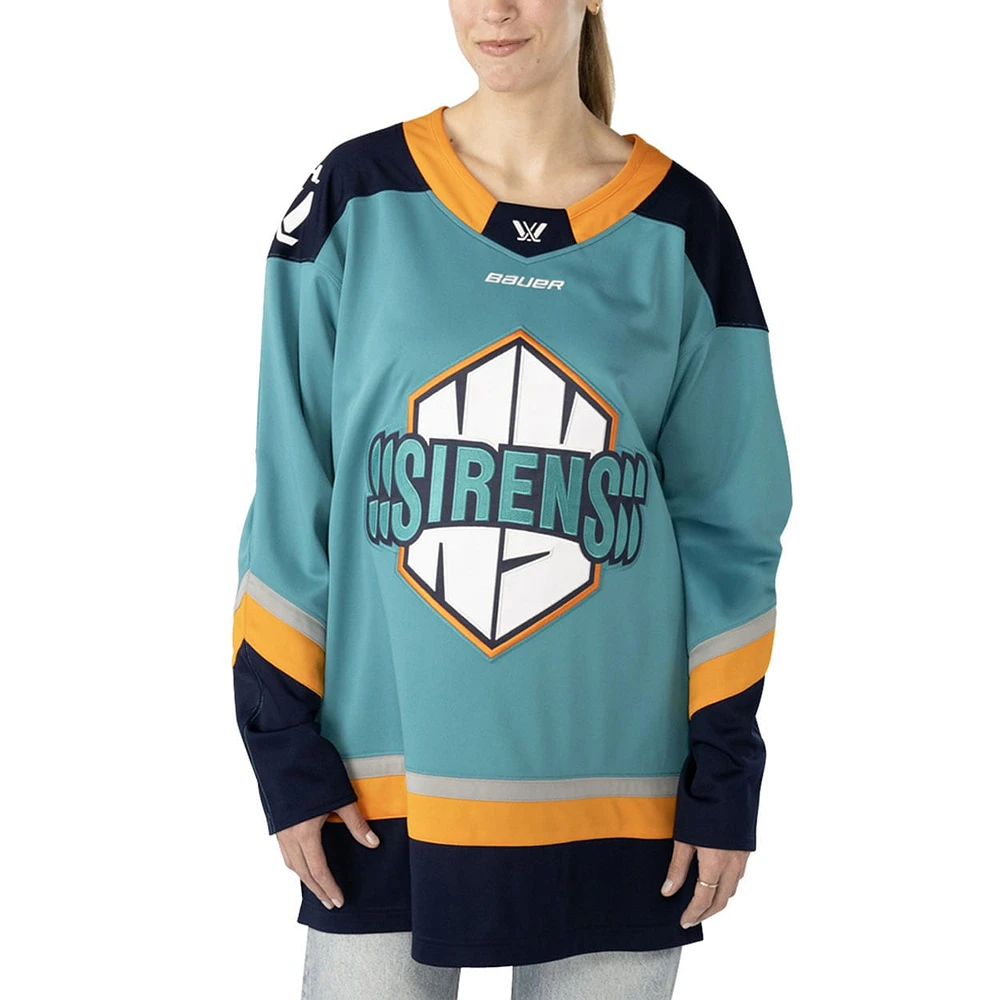 Maillot de hockey réplique unisexe bleu sarcelle des New York Sirens