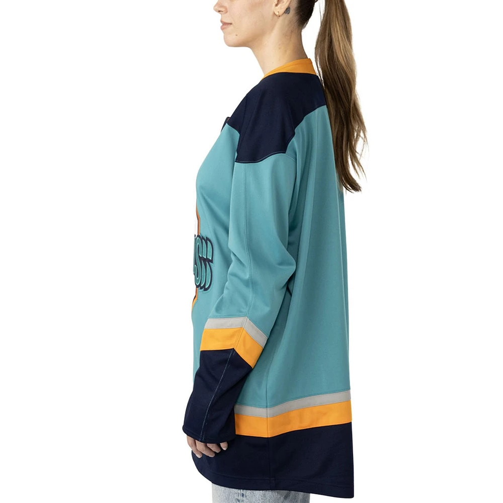 Maillot de hockey réplique unisexe bleu sarcelle des New York Sirens