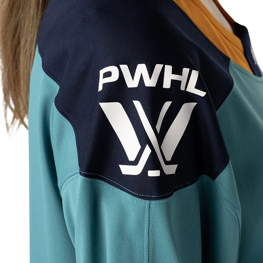 Maillot de hockey réplique unisexe bleu sarcelle des New York Sirens