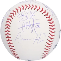 2019 New York Yankees Autographed Baseball with 10 Signatures including Aaron Judge & Gleyber Torres