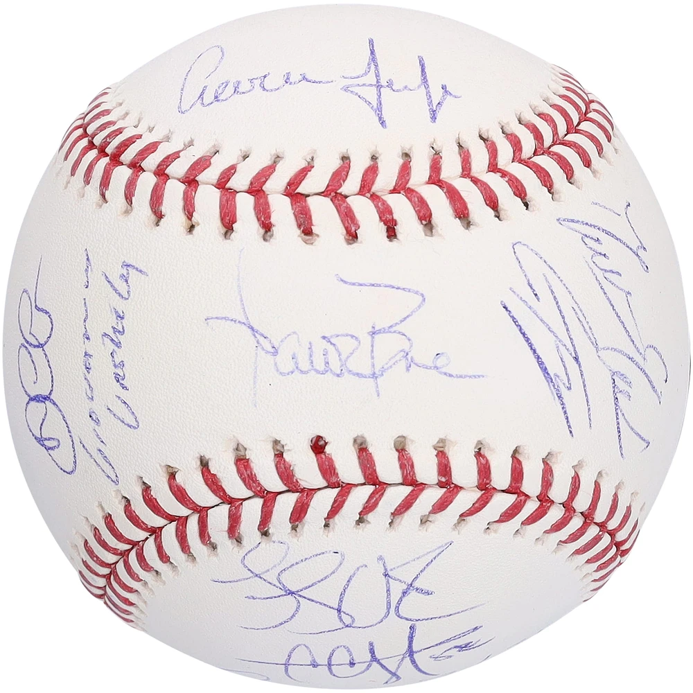 2019 New York Yankees Autographed Baseball with 10 Signatures including Aaron Judge & Gleyber Torres
