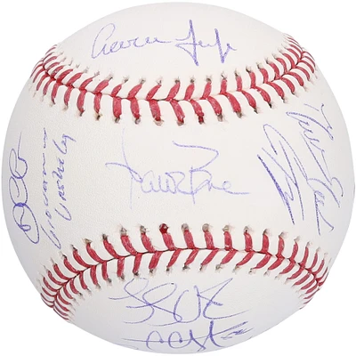 2019 New York Yankees Autographed Baseball with 10 Signatures including Aaron Judge & Gleyber Torres