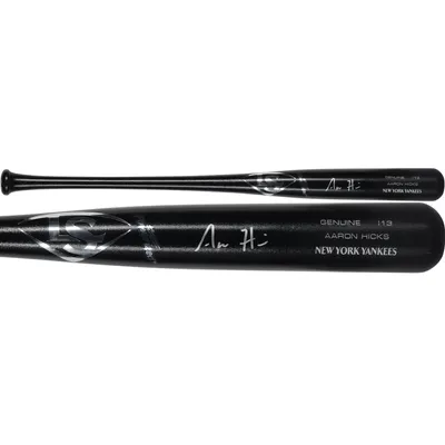 Aaron Hicks New York Yankees Fanatics Authentic Autographed Louisville Slugger Game Model Bat