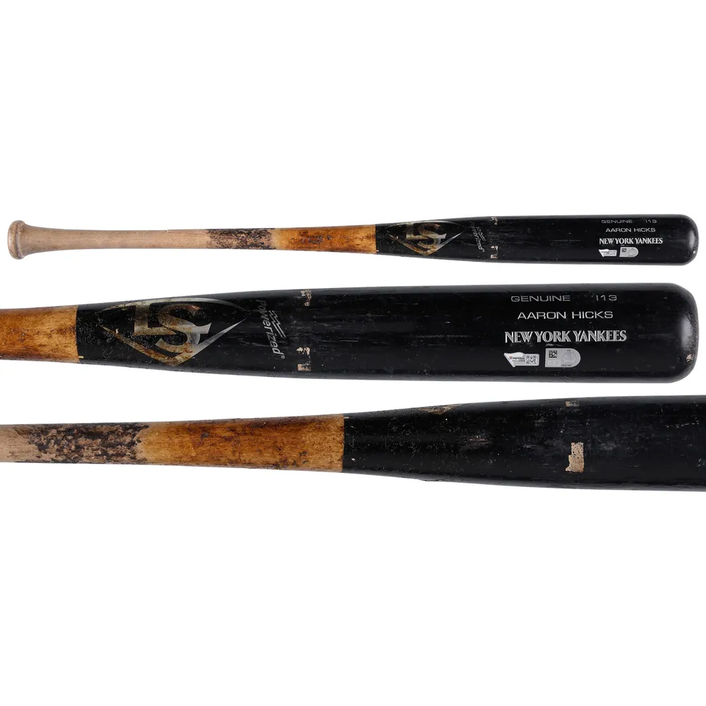 Lids Aaron Hicks New York Yankees Fanatics Authentic Game-Used Black and  Tan Louisville Slugger Broken Bat vs. Oakland Athletics on August 28, 2022