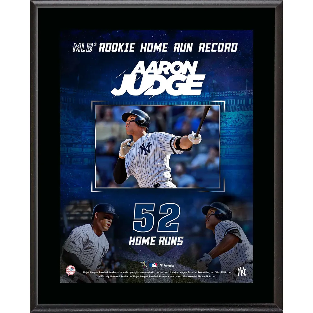 Fanatics Authentic Aaron Judge New York Yankees American League Home Run Record Sublimated Display Case with Autographed Baseball