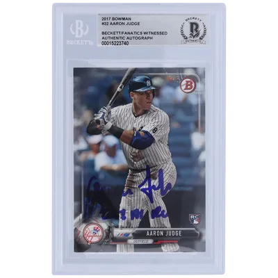 Aaron Judge New York Yankees Autographed 2017 Bowman's Best Cuts