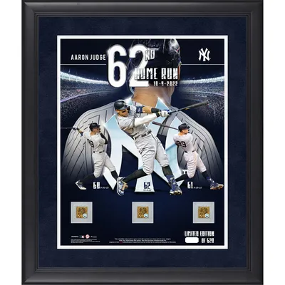 Shop Aaron Judge New York Yankees Home Run Record Sublimated Display Case  with Autographed Baseball