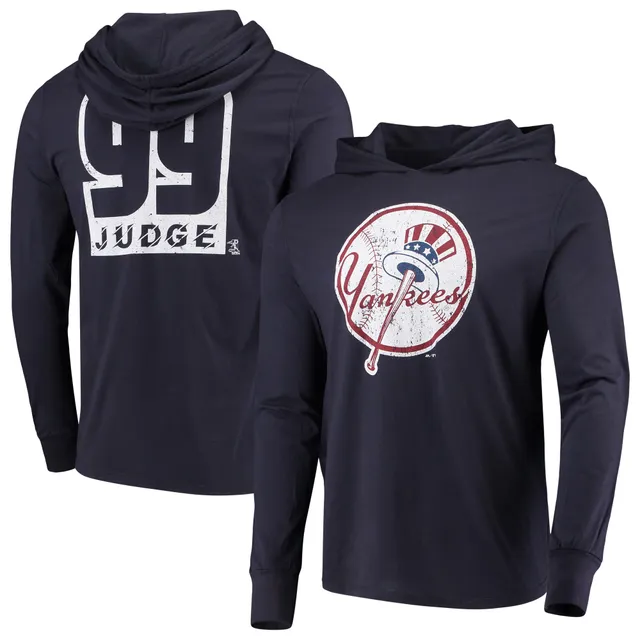 Lids Aaron Judge New York Yankees Majestic Threads Softhand Long Sleeve  Player Hoodie T-Shirt - Navy