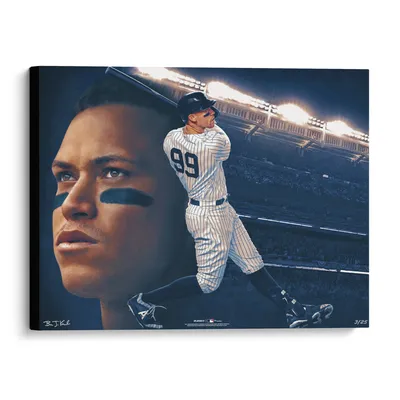 Aaron Judge New York Yankees Fanatics Authentic Stretched 30 x 40 Canvas  Giclee Print - Designed and Signed by Artist Cortney Wall - Limited Edition  50