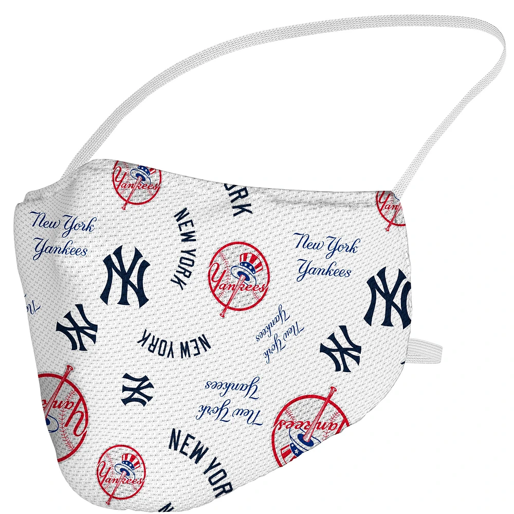 Adulte Fanatics New York Yankees Couvre-visage avec logo sur tout le visage