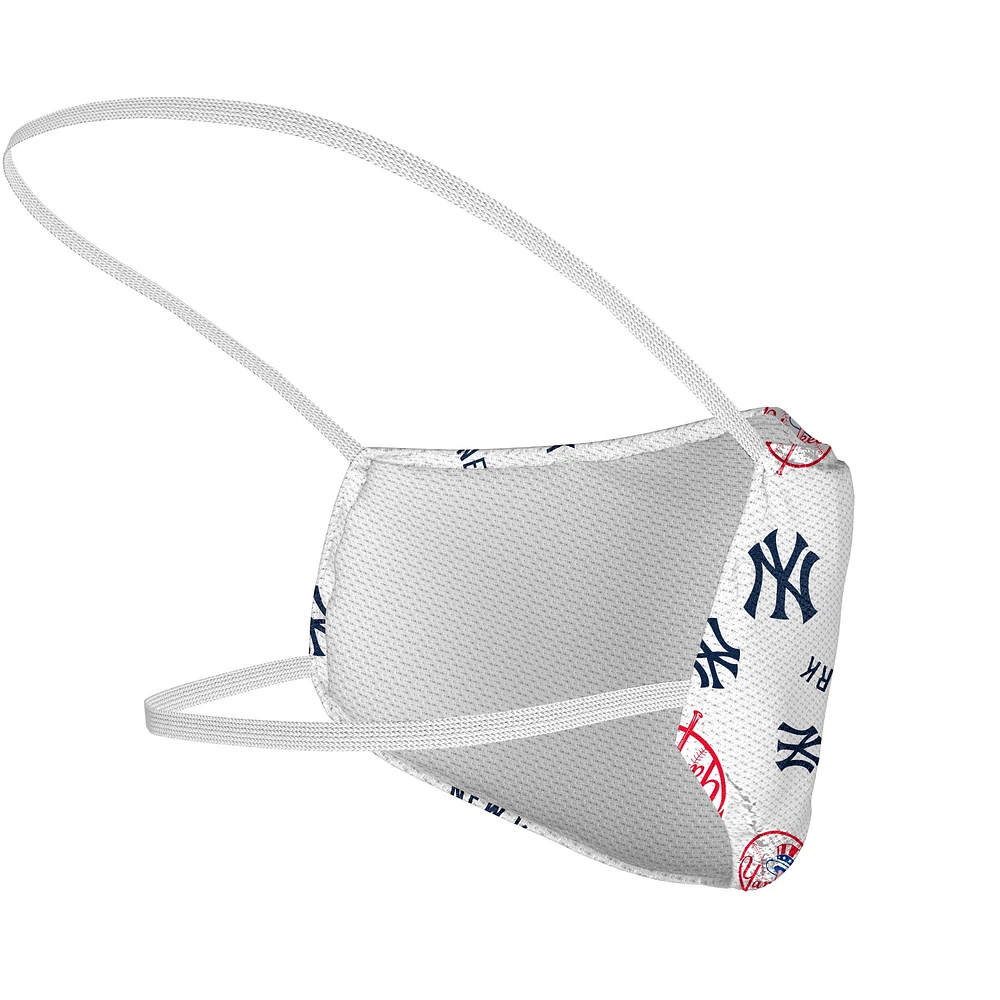 Adulte Fanatics New York Yankees Couvre-visage avec logo sur tout le visage