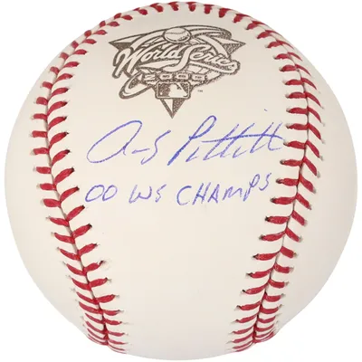 Tino Martinez New York Yankees Fanatics Authentic Autographed 2000 World Series Logo Baseball with 00 WS Champs Inscription