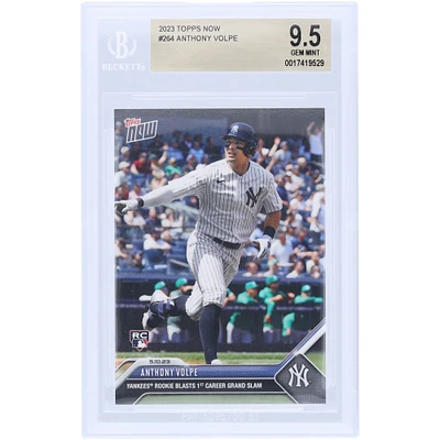 Anthony Volpe New York Yankees 2023 Topps Now Yankees Rookie Blast 1st Career Grand Slam #264 BGS Authenticated 9.5 Rookie Card