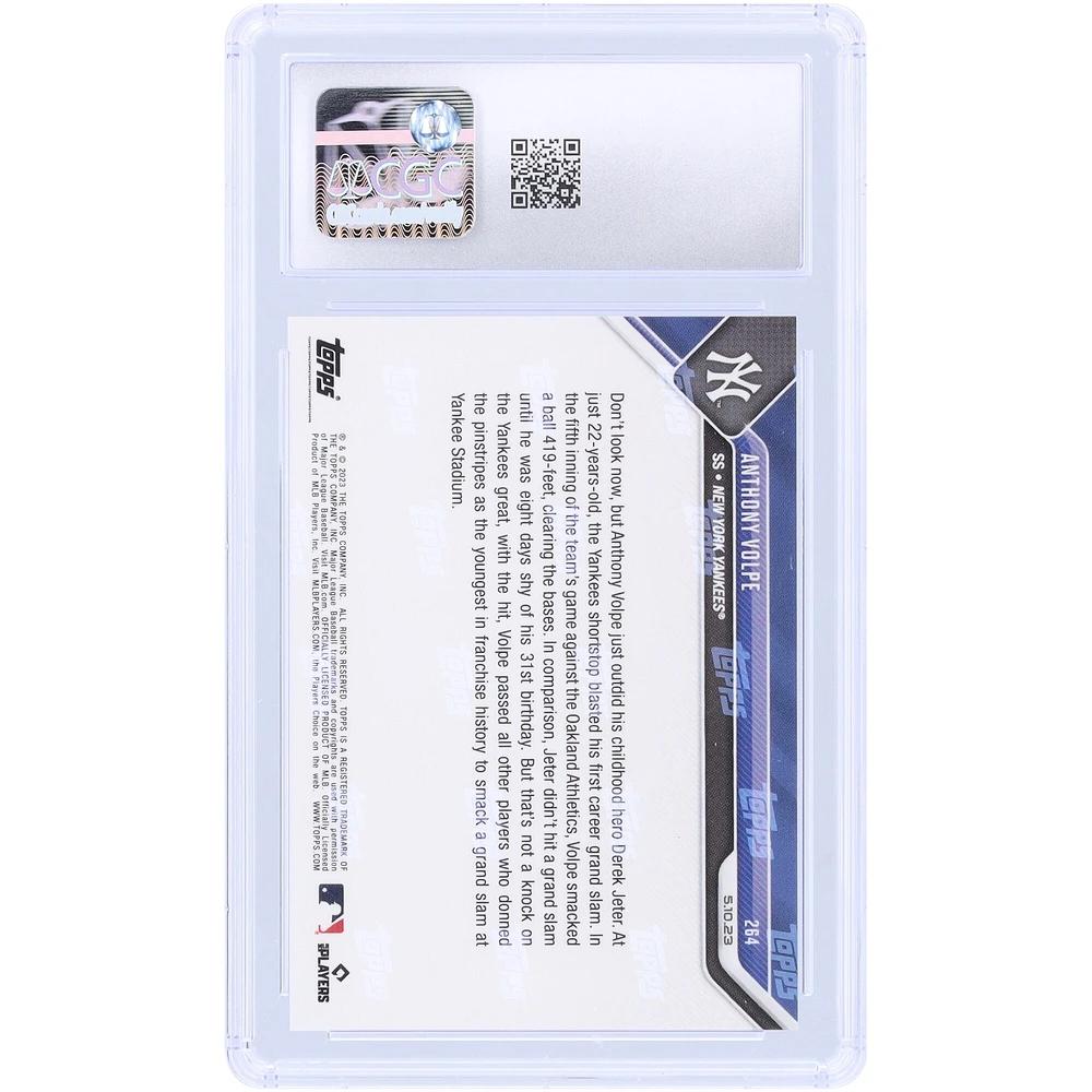 V106832 Yankee Anthony Volpe New York Yankees 2023 Topps Now Yankees Rookie Blast 1er Grand Chelem en carrière #264 CGC Carte recrue authentifiée 9.5 11 Anthony Volpe UNS TPP CARTES À ÉCHANGER 45664 COLTRC CC01BB1608 #148