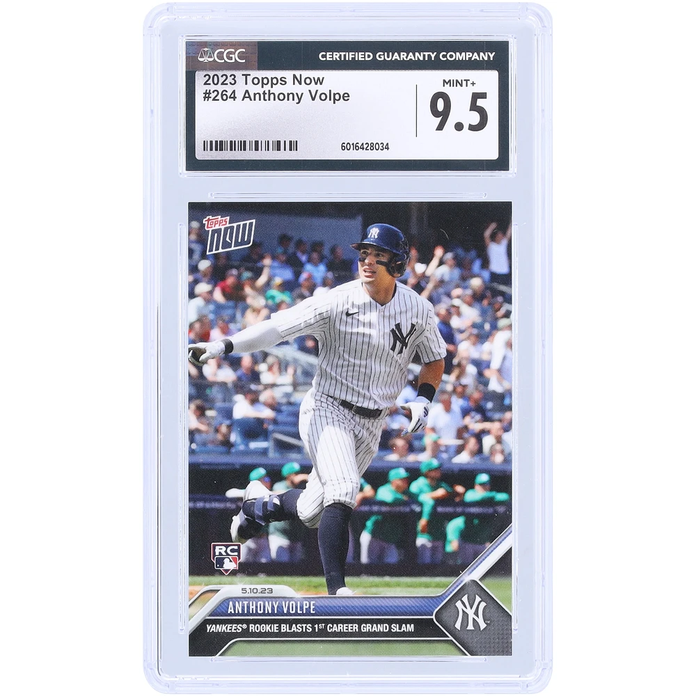 V106832 Yankee Anthony Volpe New York Yankees 2023 Topps Now Yankees Rookie Blast 1er Grand Chelem en carrière #264 CGC Carte recrue authentifiée 9.5 11 Anthony Volpe UNS TPP CARTES À ÉCHANGER 45664 COLTRC CC01BB1608 #148