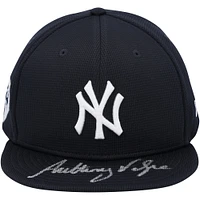 Casquette d'entraînement au bâton autographiée par Anthony Volpe des Yankees de New York 2024