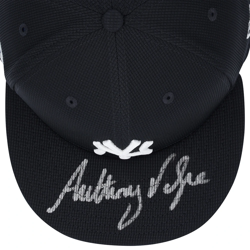 Casquette d'entraînement au bâton autographiée par Anthony Volpe des Yankees de New York 2024