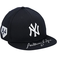 Casquette d'entraînement au bâton autographiée par Anthony Volpe des Yankees de New York 2024