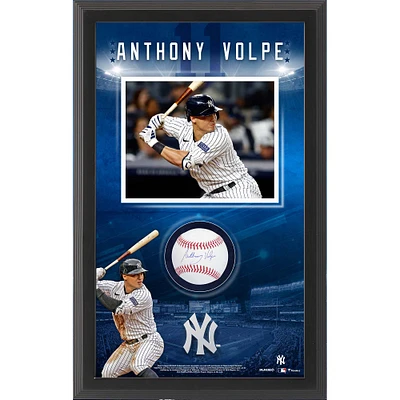 Collage encadré autographié par Anthony Volpe des Yankees de New York