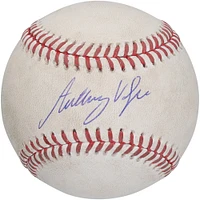 Anthony Volpe, baseball dédicacé des Yankees de New York lors du match contre les Guardians de Cleveland le 20 août 2024 - Double RBI