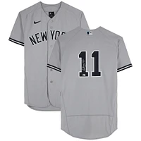Maillot Nike authentique gris autographié par Anthony Volpe des Yankees de New York