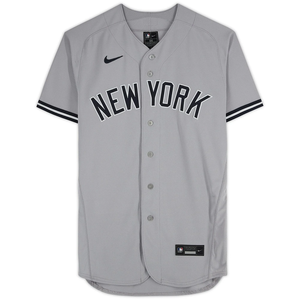 Maillot Nike authentique gris autographié par Anthony Volpe des Yankees de New York
