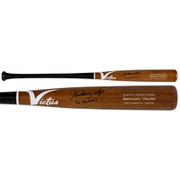 Batte de baseball Victus Game Model autographiée par Anthony Volpe des Yankees de New York avec l'inscription « Go Yankees »