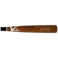 Batte de baseball Victus Game Model autographiée par Anthony Volpe des Yankees de New York avec l'inscription « Go Yankees »