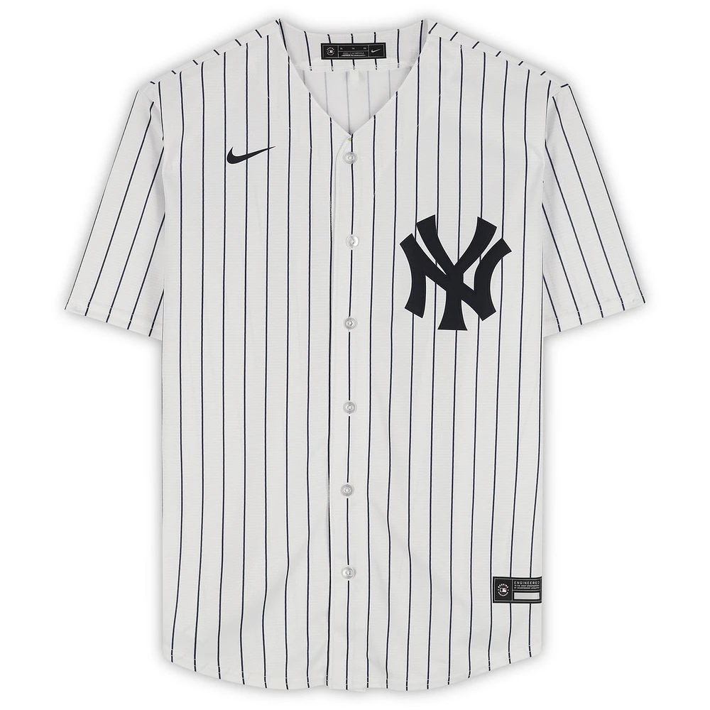 Maillot réplique Nike blanc autographié par Anthony Volpe des Yankees de New York