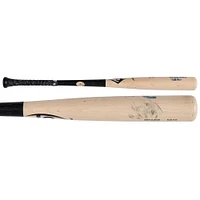 Batte de baseball Louisville Slugger beige/noire dédicacée par Austin Wells des Yankees de New York lors de la saison 2024 de la MLB