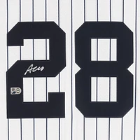 Austin Wells New York Yankees Autographed White Nike Replica Jersey