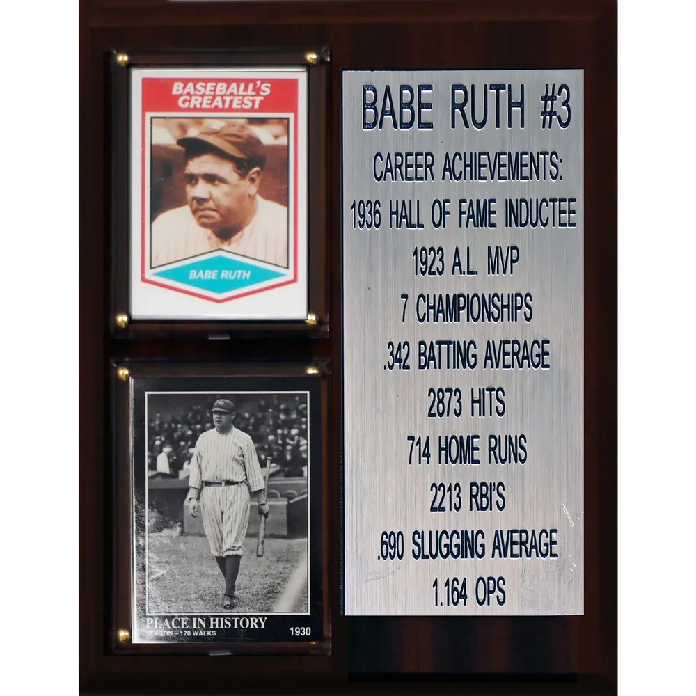 Babe Ruth New York Yankees Cooperstown Collection 3/4 T-Shirt