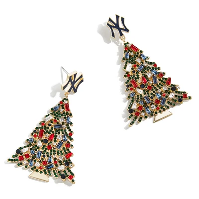 BaubleBar New York Yankees Christmas Tree Dangling Earrings