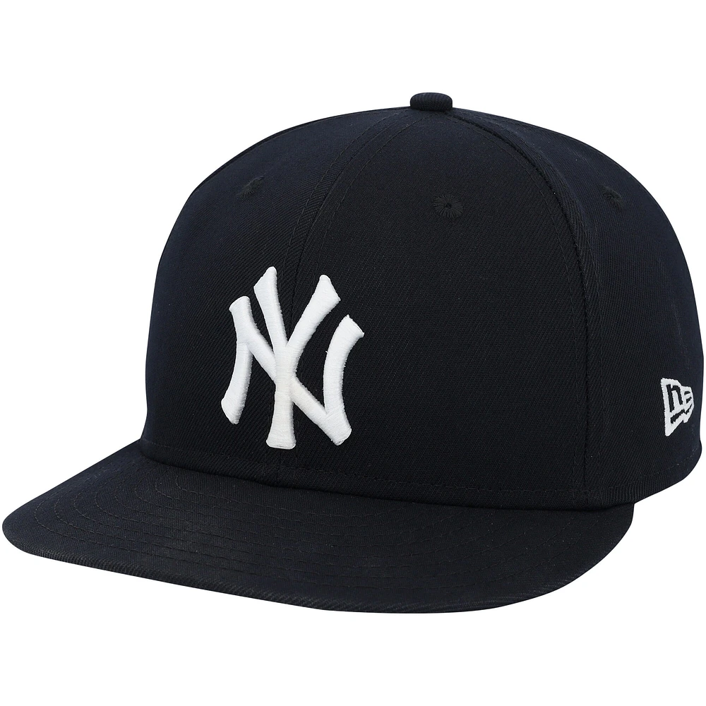 Casquette New Era bleu marine portée par Clarke Schmidt des Yankees de New York contre les Dodgers de Los Angeles le 30 octobre 2024 - Match 5 des Séries mondiales