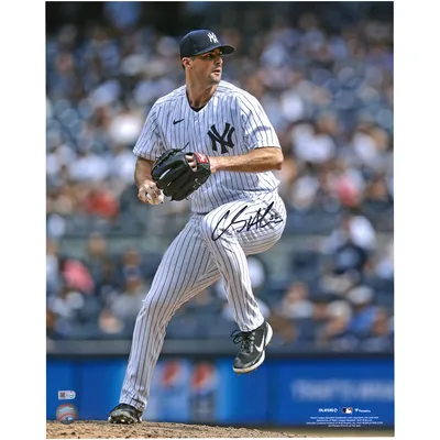 Clay Holmes New York Yankees Unsigned Prepares to Pitch Photograph