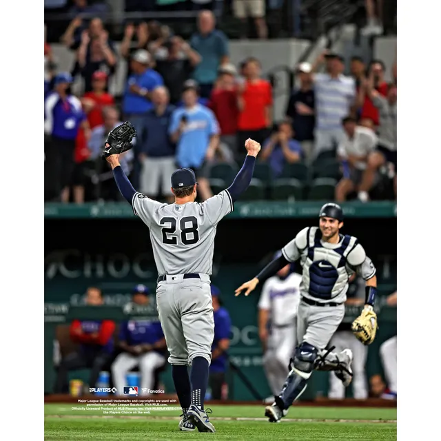 Lids Corey Kluber New York Yankees Fanatics Authentic Unsigned Celebrating  No-Hitter with Kyle Higashioka Photograph