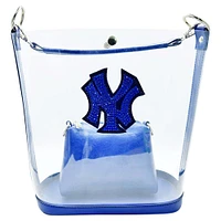 Sac à main transparent avec strass Cuce New York Yankees